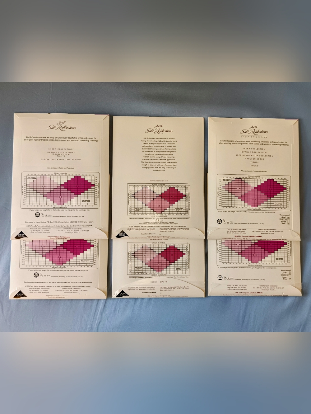 Vintage Hanes Silk Reflections Silky Sheer NEW UNOPENED LOT OF 6 - Picture 2 of 5